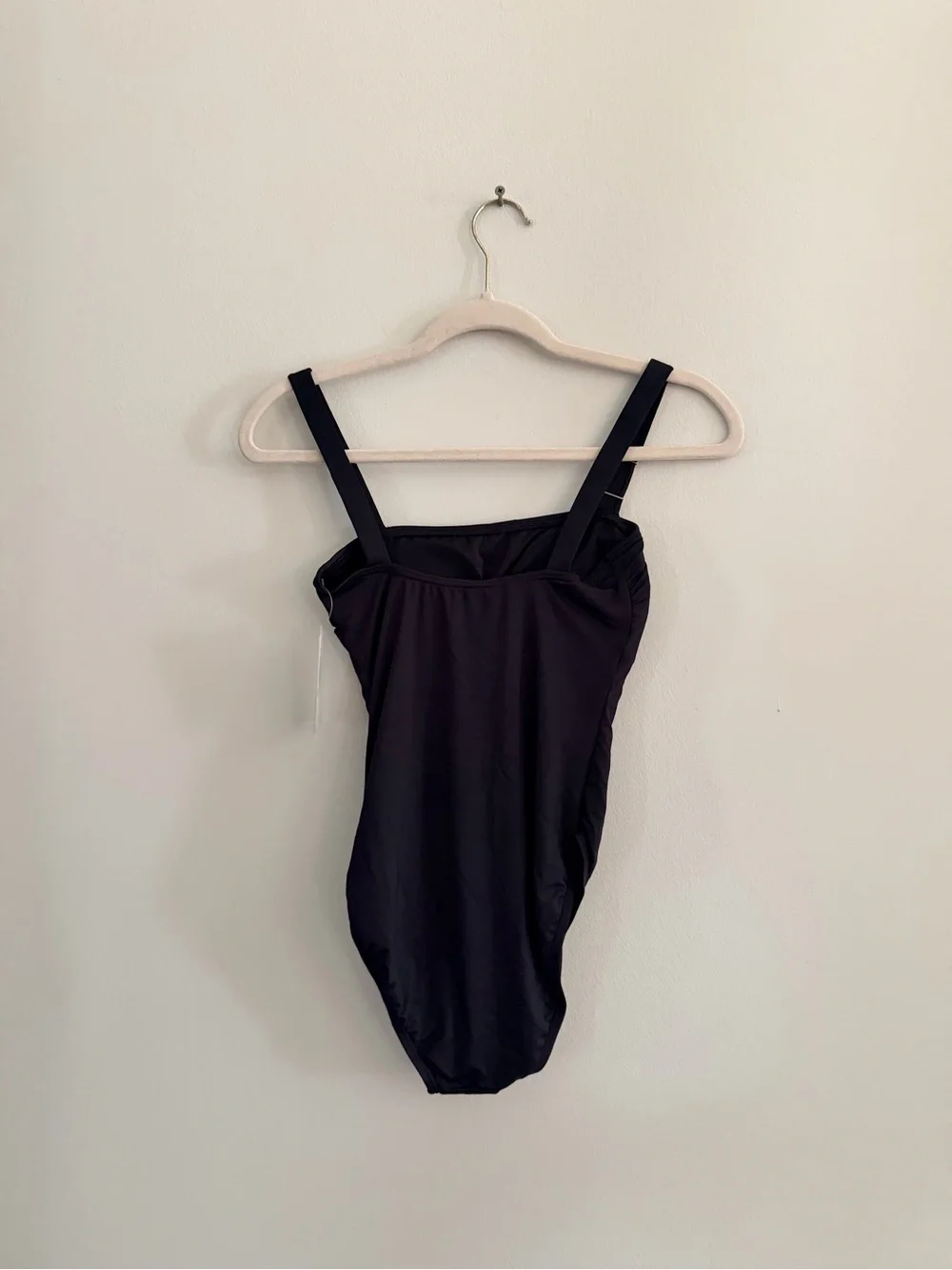 Michael Kors Square-Neck Logo One-Piece Swimsuit Color Black Size 4